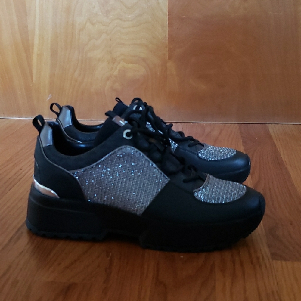 Michael Kors Black Leather sneakers